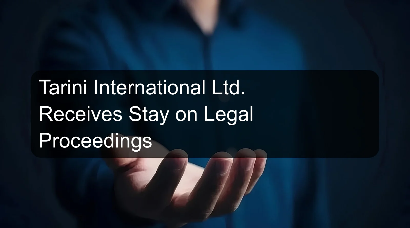 Tarini International Ltd. Receives Stay on Legal Proceedings
